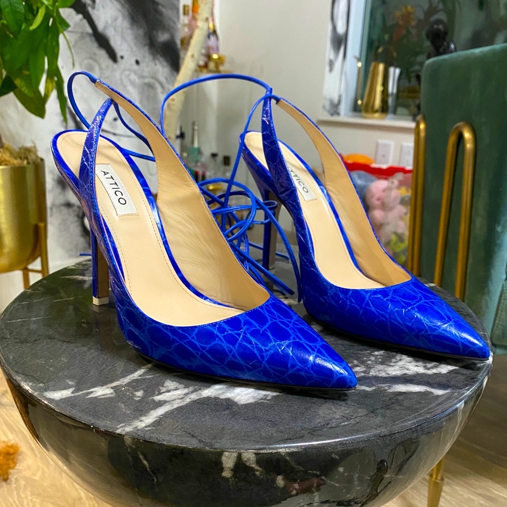 The Attico Slingback Strap Pumps